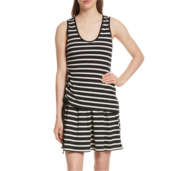 Derek Lam 10 Crosby Striped Black and White Dress Medium - Picture 2 of 10
